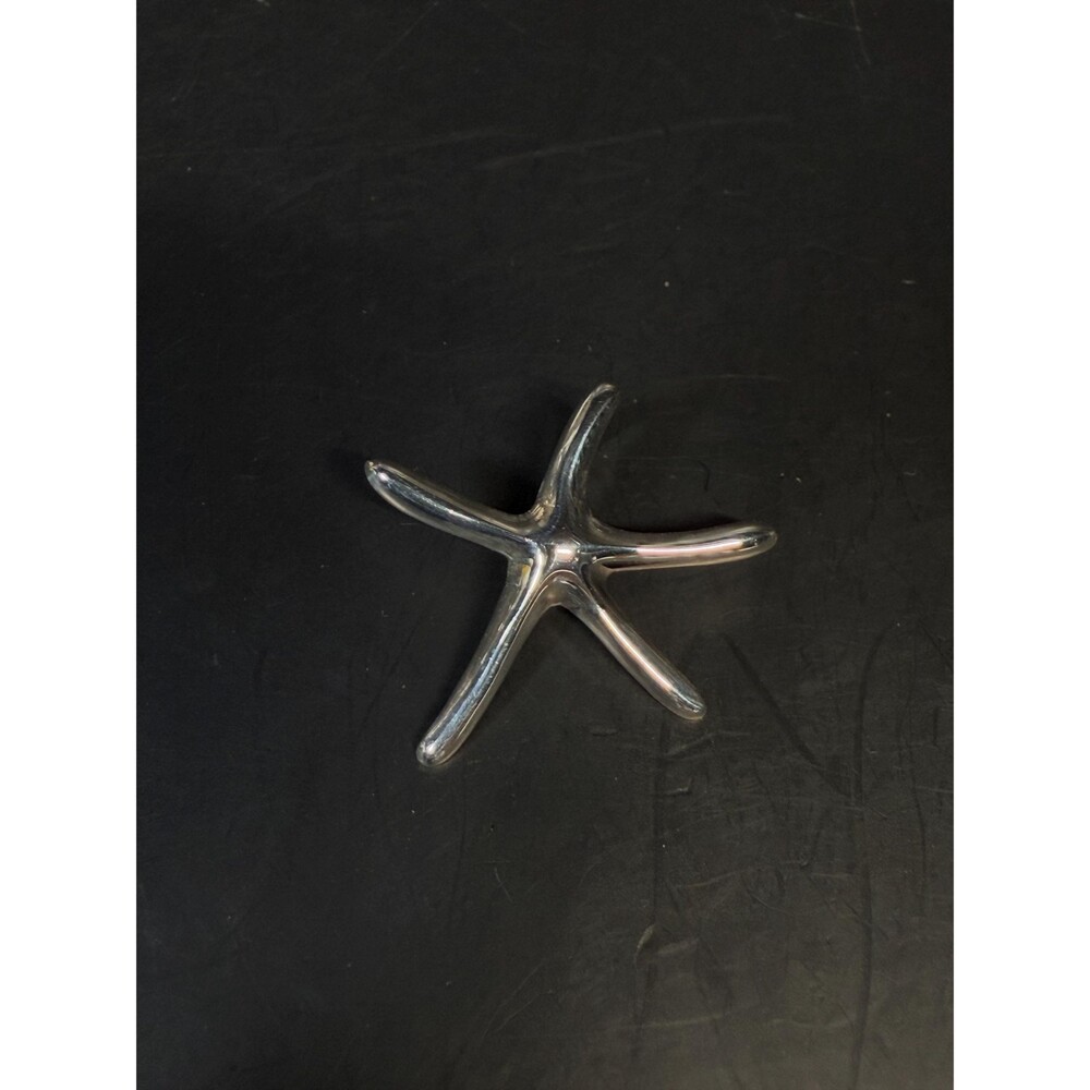 Sterling Silver Starfish Pendant 925 Coastal Beach Jewelry